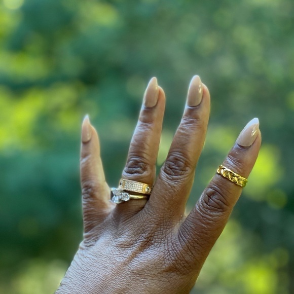 Gold Woven Band Ring - Picture 12 of 15